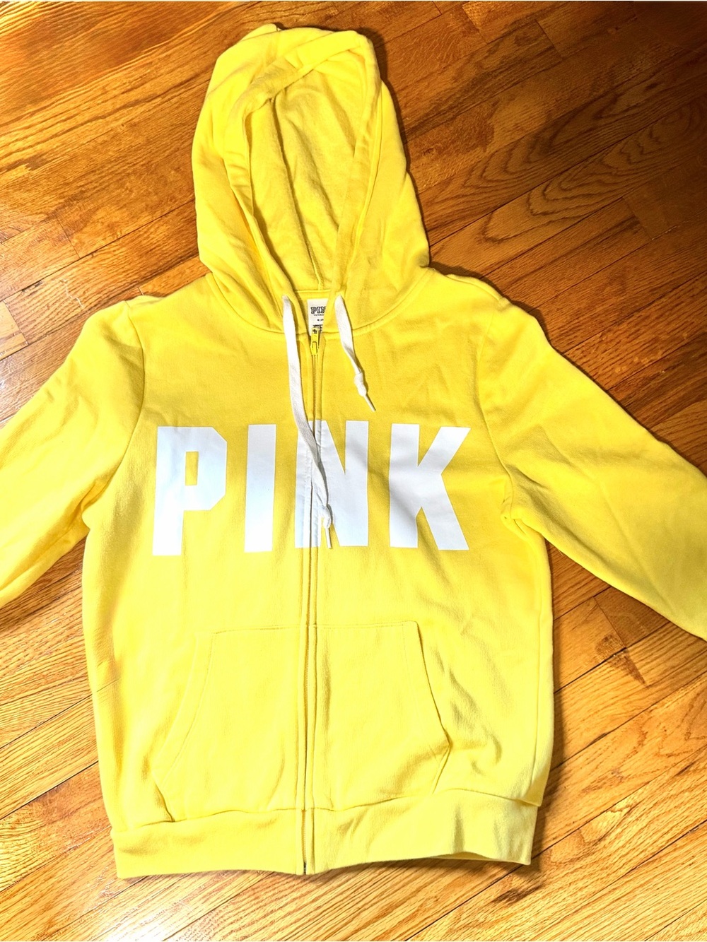 PINK Victoria's Secret Bright Yellow Hoodie